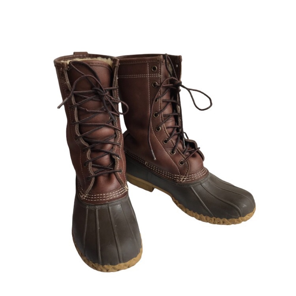 BeanBoots by L.L. Bean Sherpa lined duck boots women’s 8.5